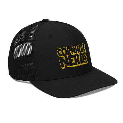 black/yellow nerds logo Richardson 112 snapback Trucker Cap