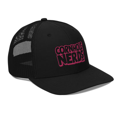 black/pink nerds logo Richardson 112 snapback Trucker hat