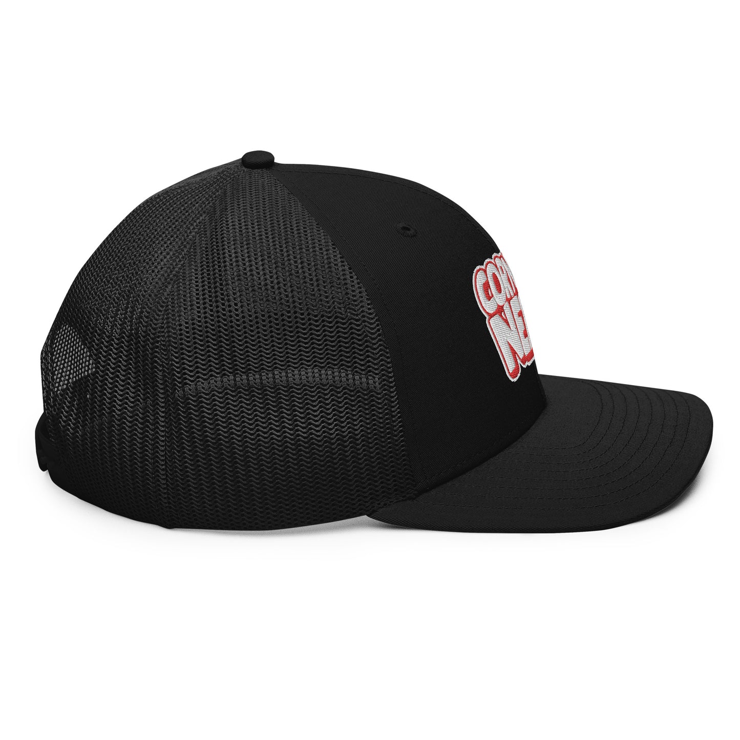 white/red nerds logo Richardson 112 snapback Trucker hat