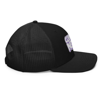 white/purple nerds logo Richardson 112 snapback Trucker hat