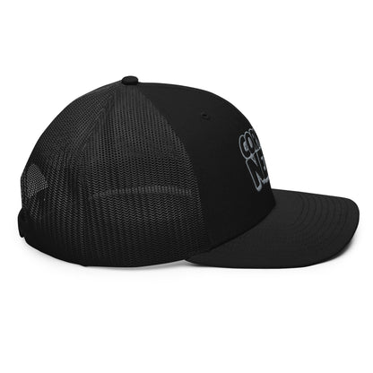 black/gray nerds logo Richardson 112 snapback Trucker hat