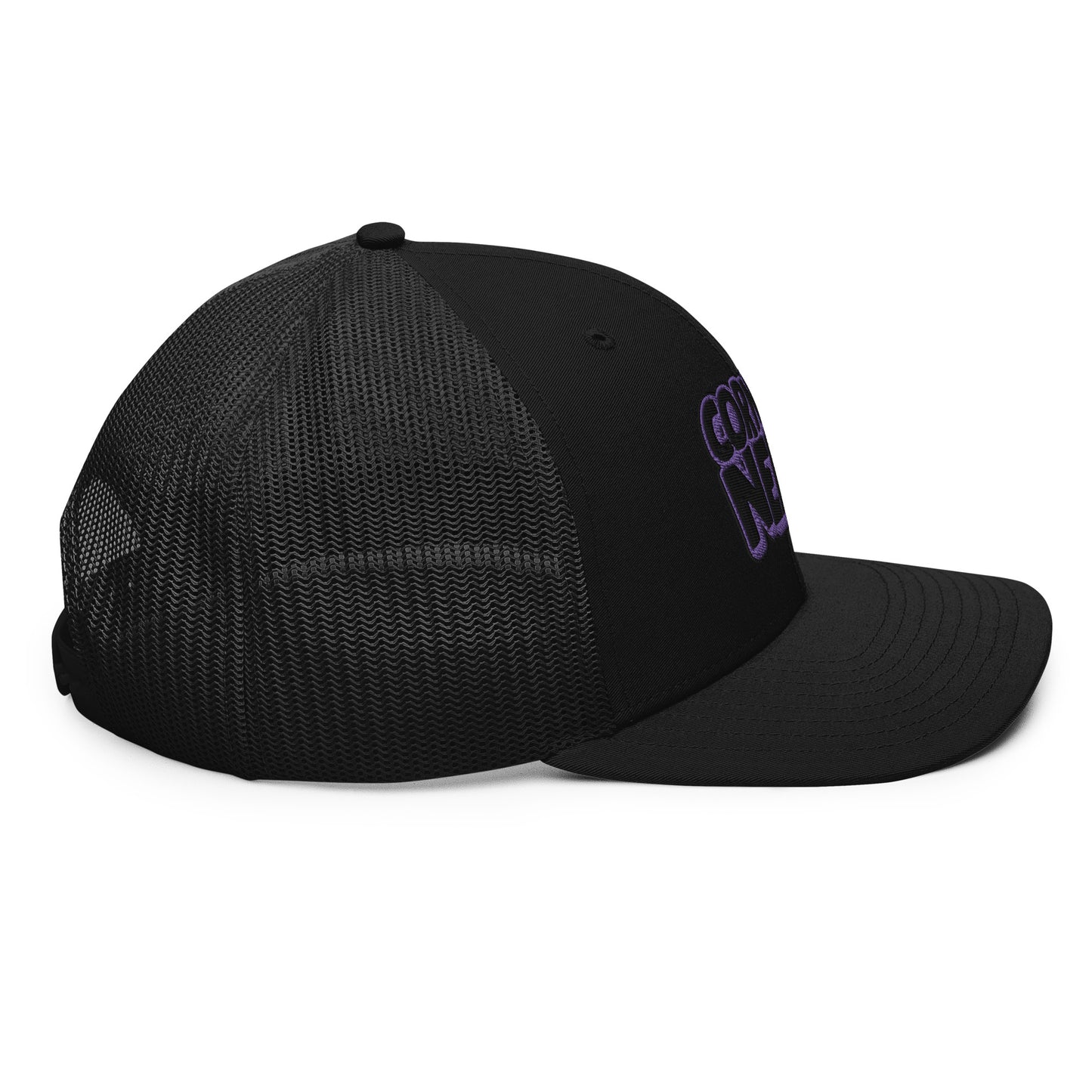 black/purple nerds logo Richardson 112 snapback Trucker hat