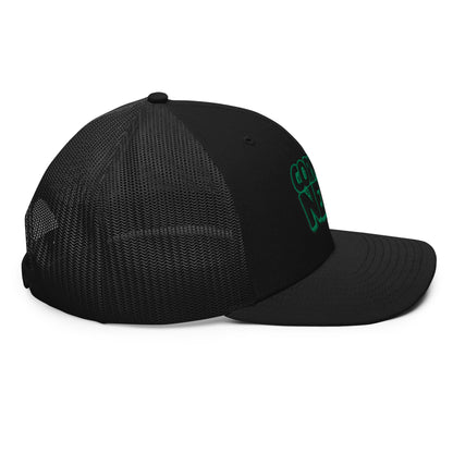 black/kelly green nerds logo Richardson 112 snapback Trucker hat