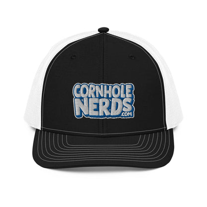 white/royal nerds logo Richardson 112 snapback Trucker hat