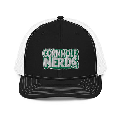 white/kelly green nerds logo Richardson 112 snapback Trucker hat