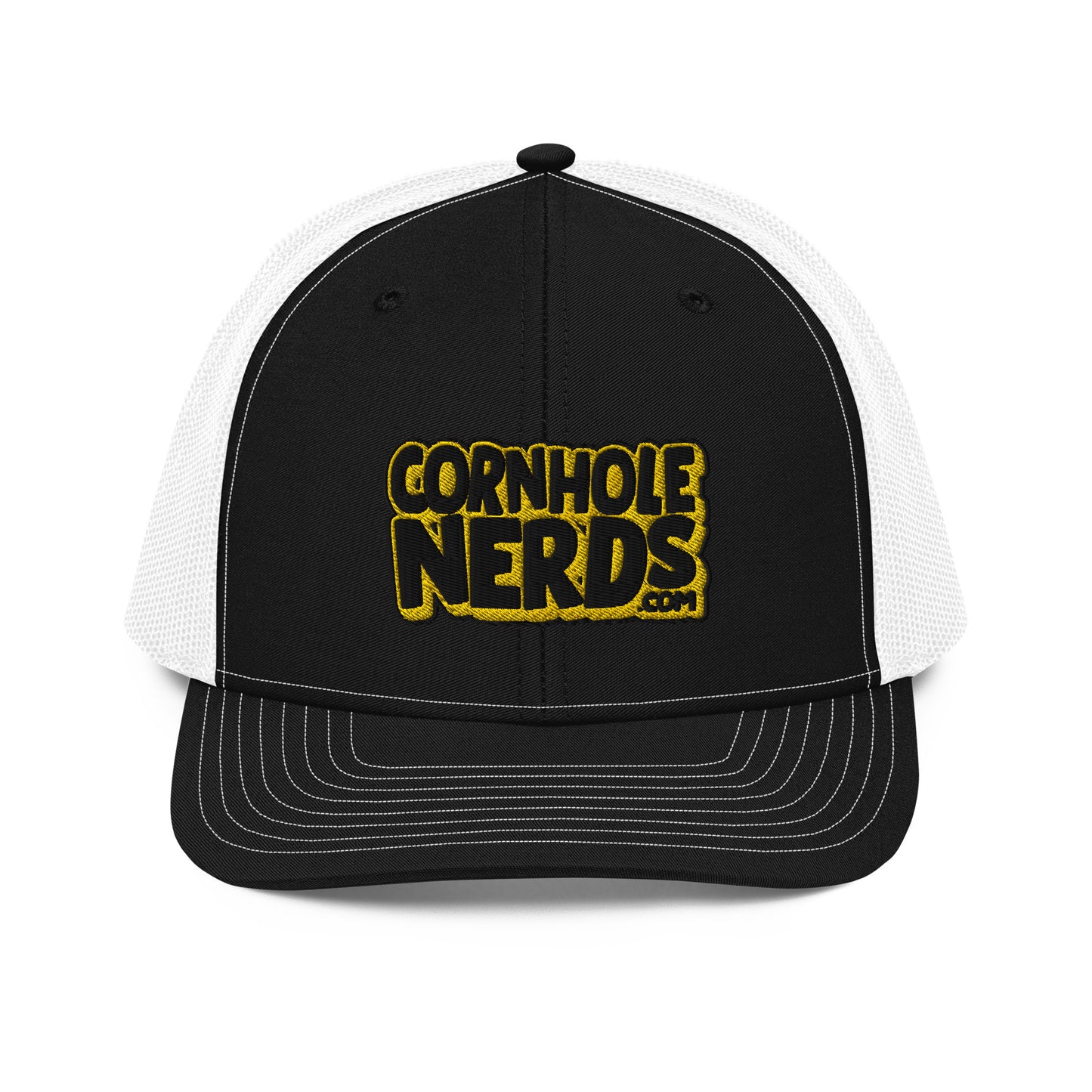 black/yellow nerds logo Richardson 112 snapback Trucker Cap