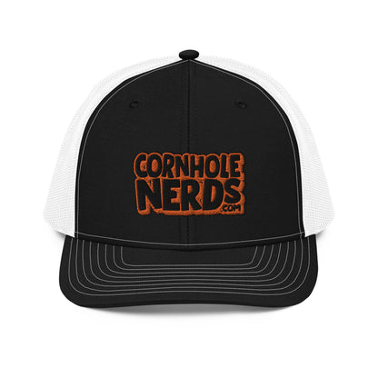 black/orange nerds logo Richardson 112 snapback Trucker Cap