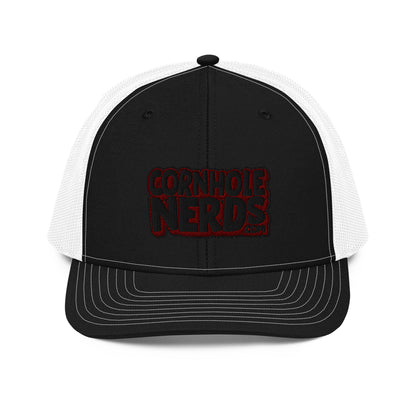 black/maroon nerds logo Richardson 112 snapback Trucker hat