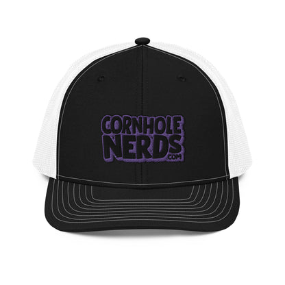 black/purple nerds logo Richardson 112 snapback Trucker hat