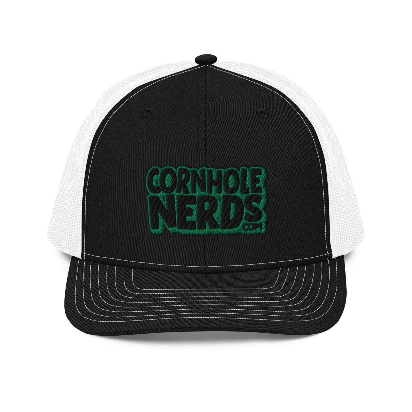 black/kelly green nerds logo Richardson 112 snapback Trucker hat