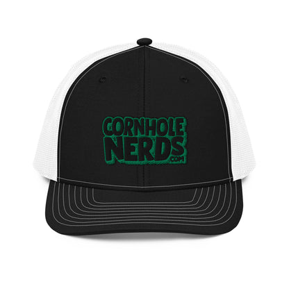 black/kelly green nerds logo Richardson 112 snapback Trucker hat