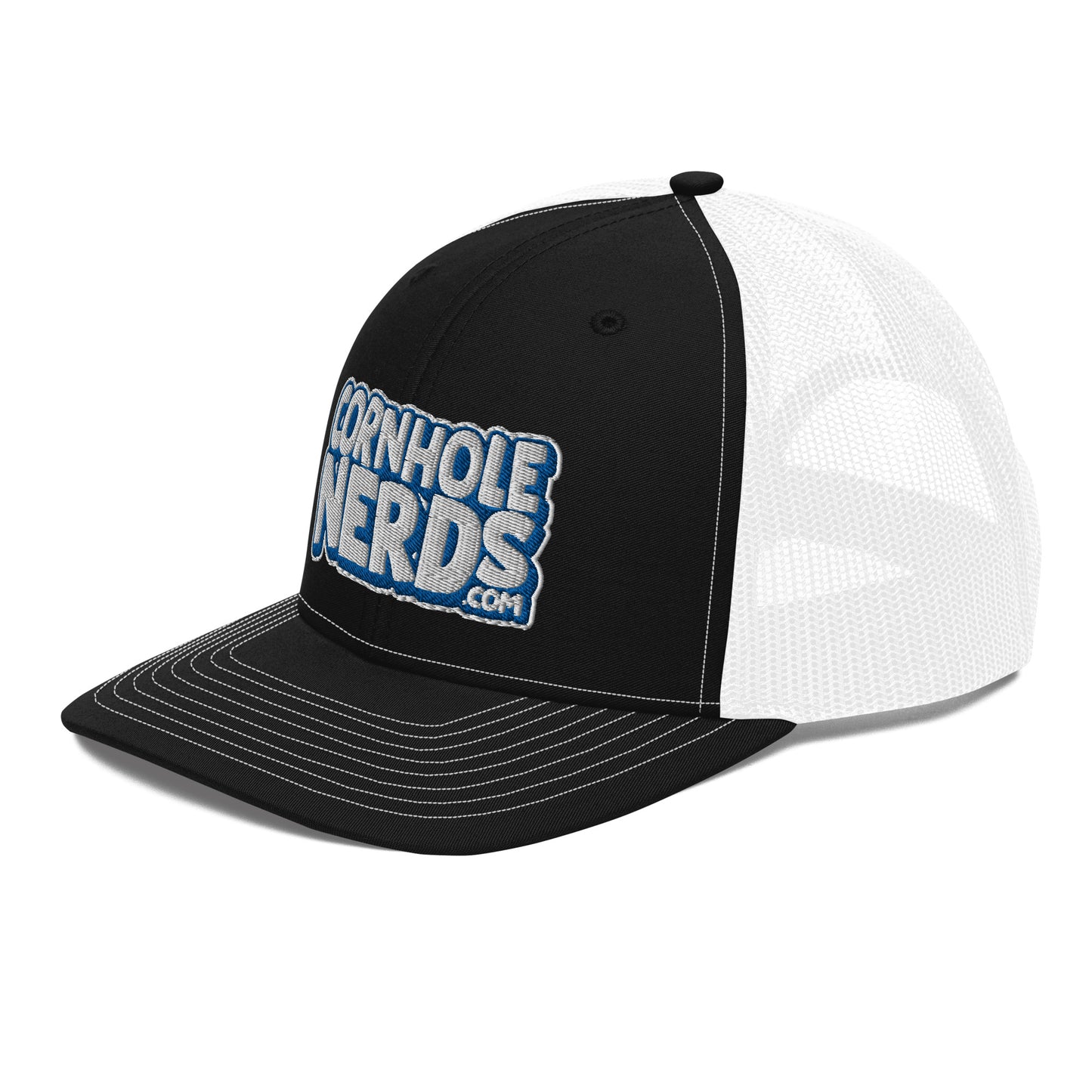 white/royal nerds logo Richardson 112 snapback Trucker hat