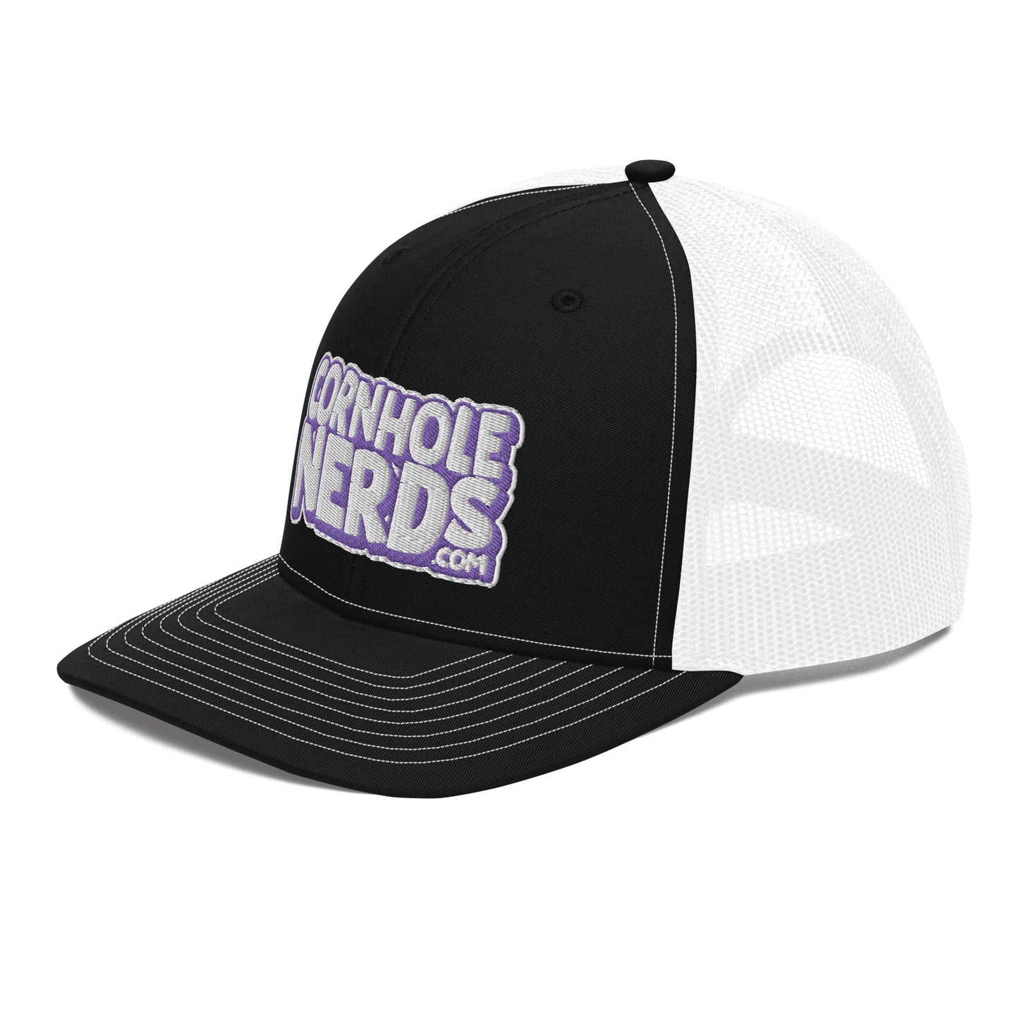 white/purple nerds logo Richardson 112 snapback Trucker hat