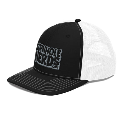 black/gray nerds logo Richardson 112 snapback Trucker hat