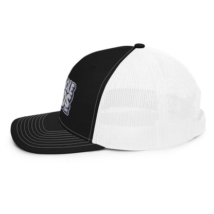 white/navy nerds logo Richardson 112 snapback Trucker hat