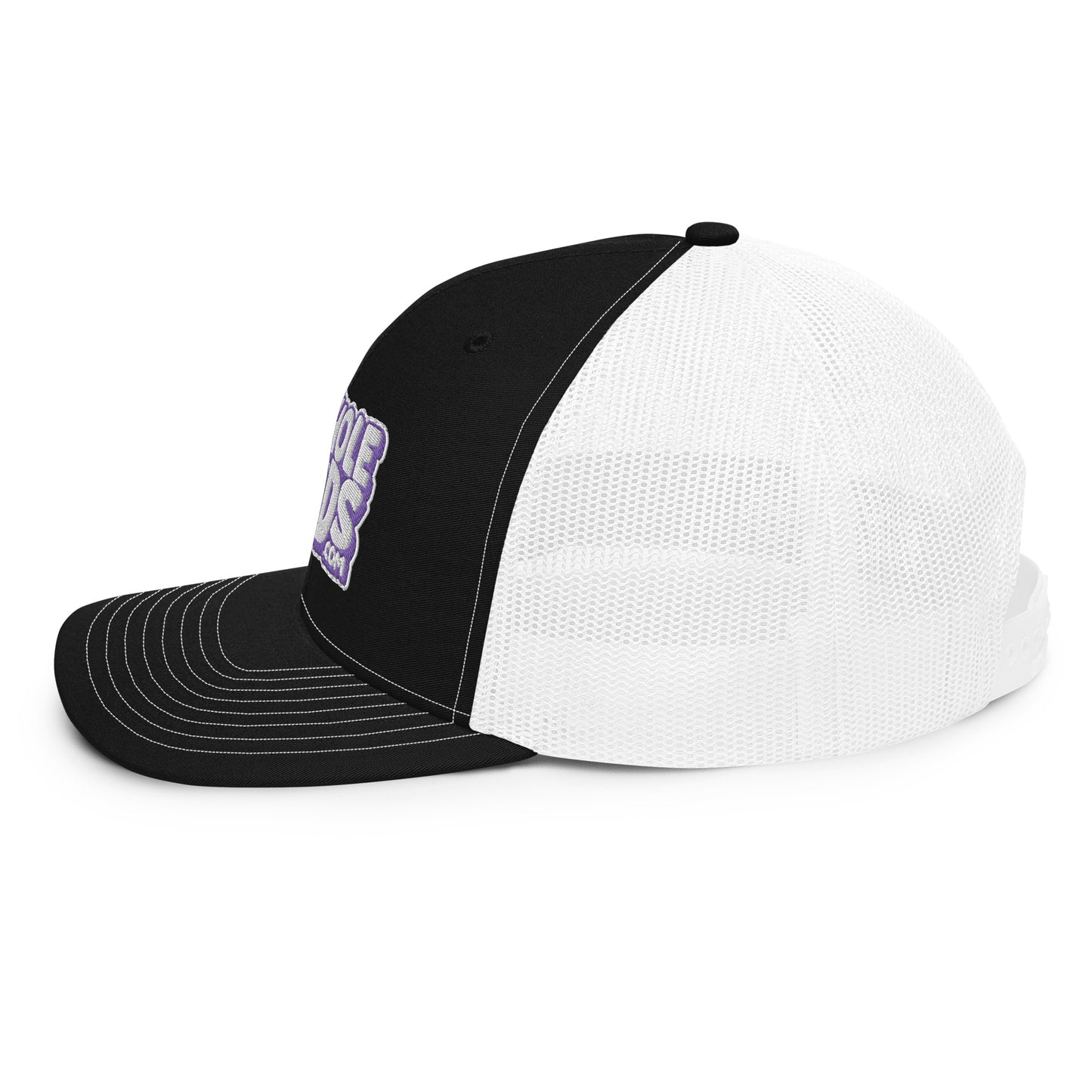 white/purple nerds logo Richardson 112 snapback Trucker hat