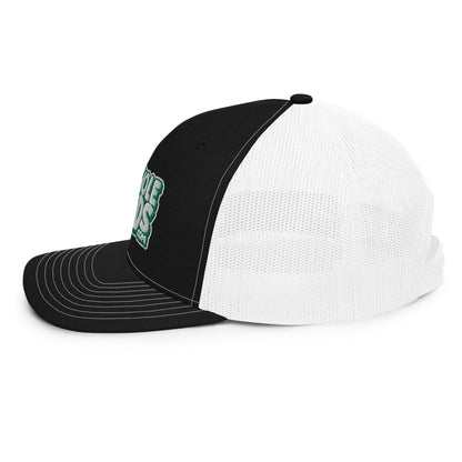 white/kelly green nerds logo Richardson 112 snapback Trucker hat