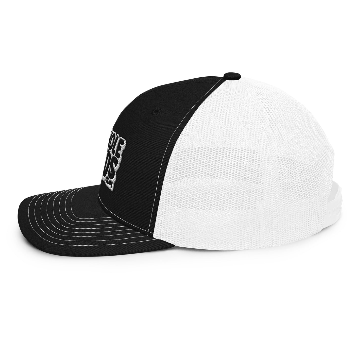 black/white nerds logo Richardson 112 snapback Trucker hat