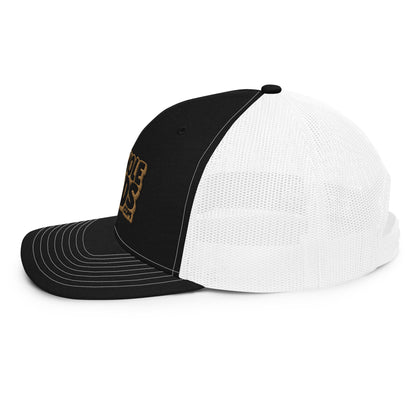 black/gold nerds logo Richardson 112 snapback Trucker hat