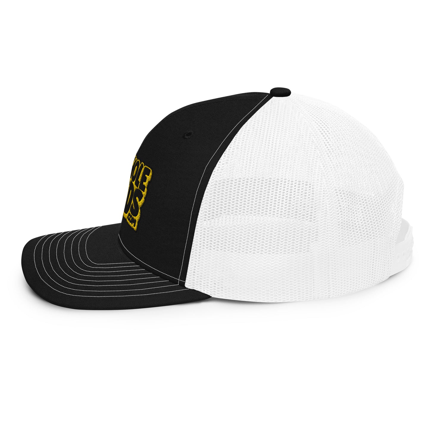 black/yellow nerds logo Richardson 112 snapback Trucker Cap