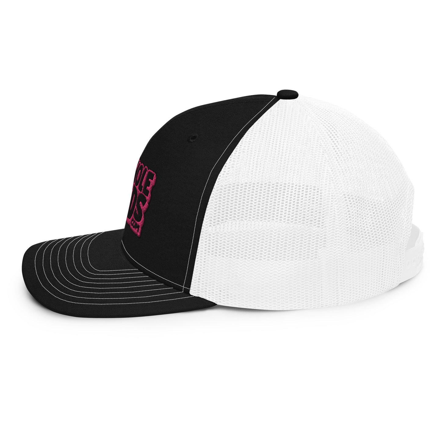 black/pink nerds logo Richardson 112 snapback Trucker hat