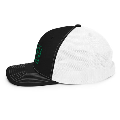 black/kelly green nerds logo Richardson 112 snapback Trucker hat