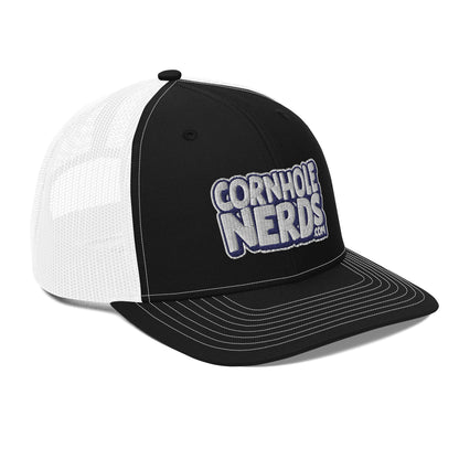 white/navy nerds logo Richardson 112 snapback Trucker hat