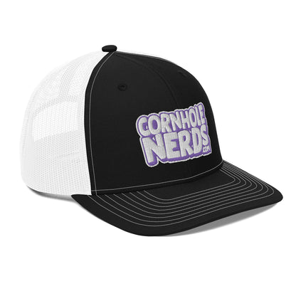 white/purple nerds logo Richardson 112 snapback Trucker hat