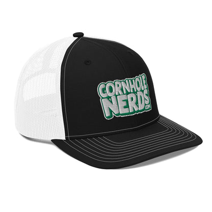 white/kelly green nerds logo Richardson 112 snapback Trucker hat