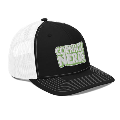 white/kiwi green nerds logo Richardson 112 snapback Trucker hat