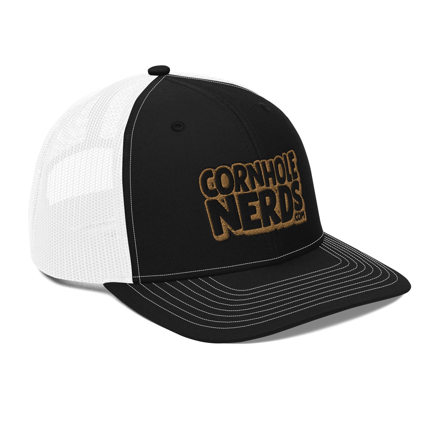 black/gold nerds logo Richardson 112 snapback Trucker hat