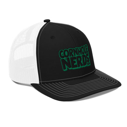 black/kelly green nerds logo Richardson 112 snapback Trucker hat