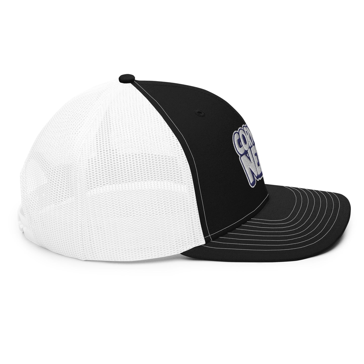 white/navy nerds logo Richardson 112 snapback Trucker hat