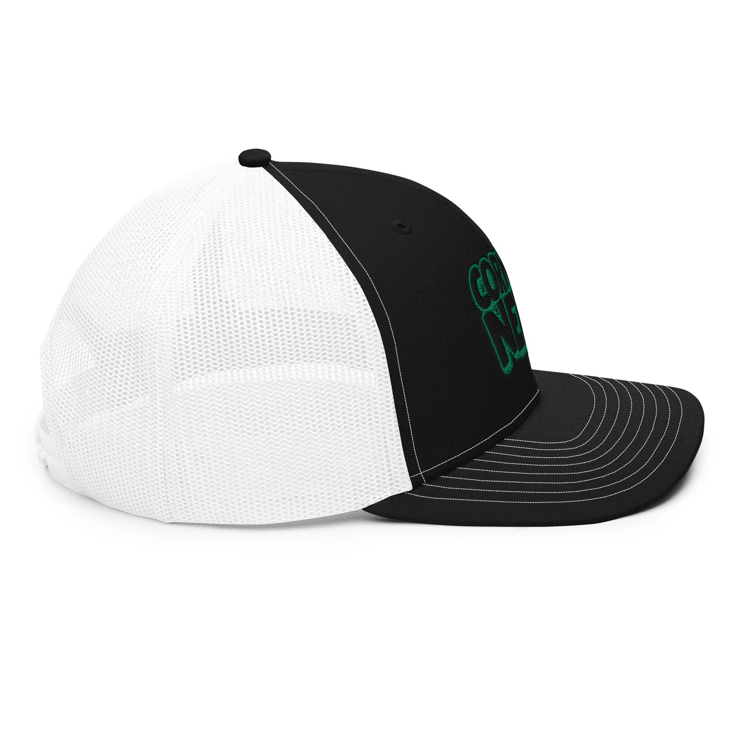 black/kelly green nerds logo Richardson 112 snapback Trucker hat