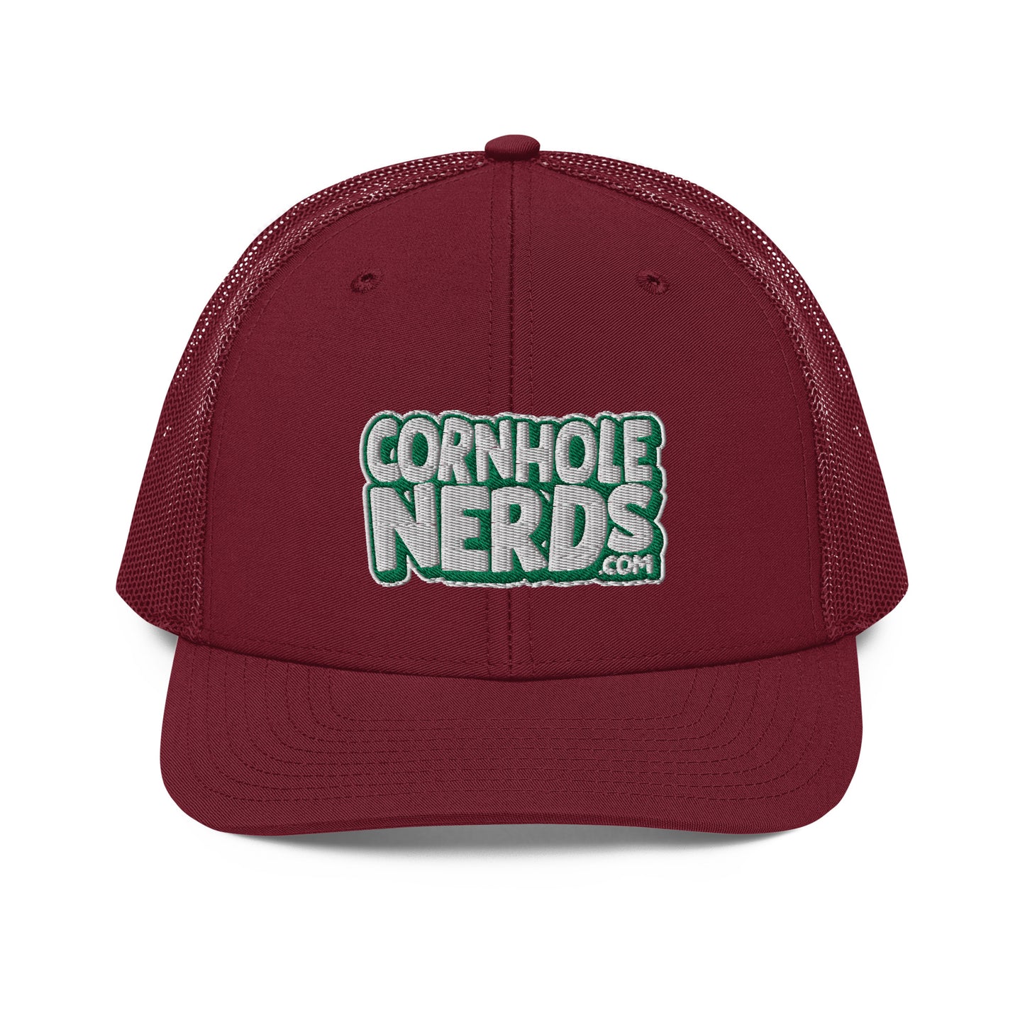 white/kelly green nerds logo Richardson 112 snapback Trucker hat