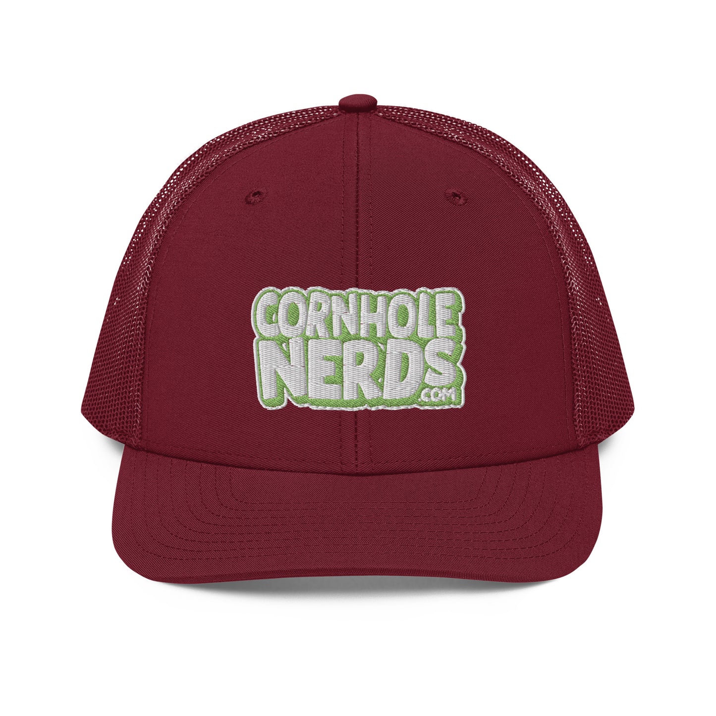 white/kiwi green nerds logo Richardson 112 snapback Trucker hat