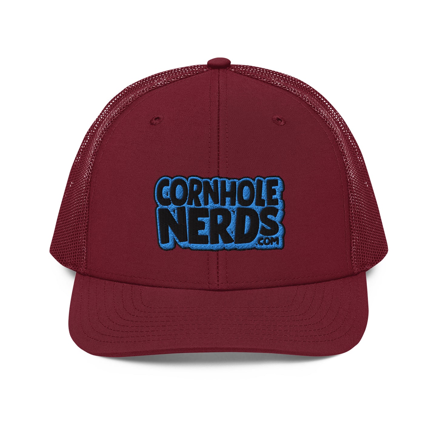 black/light blue nerds logo Richardson 112 snapback Trucker hat