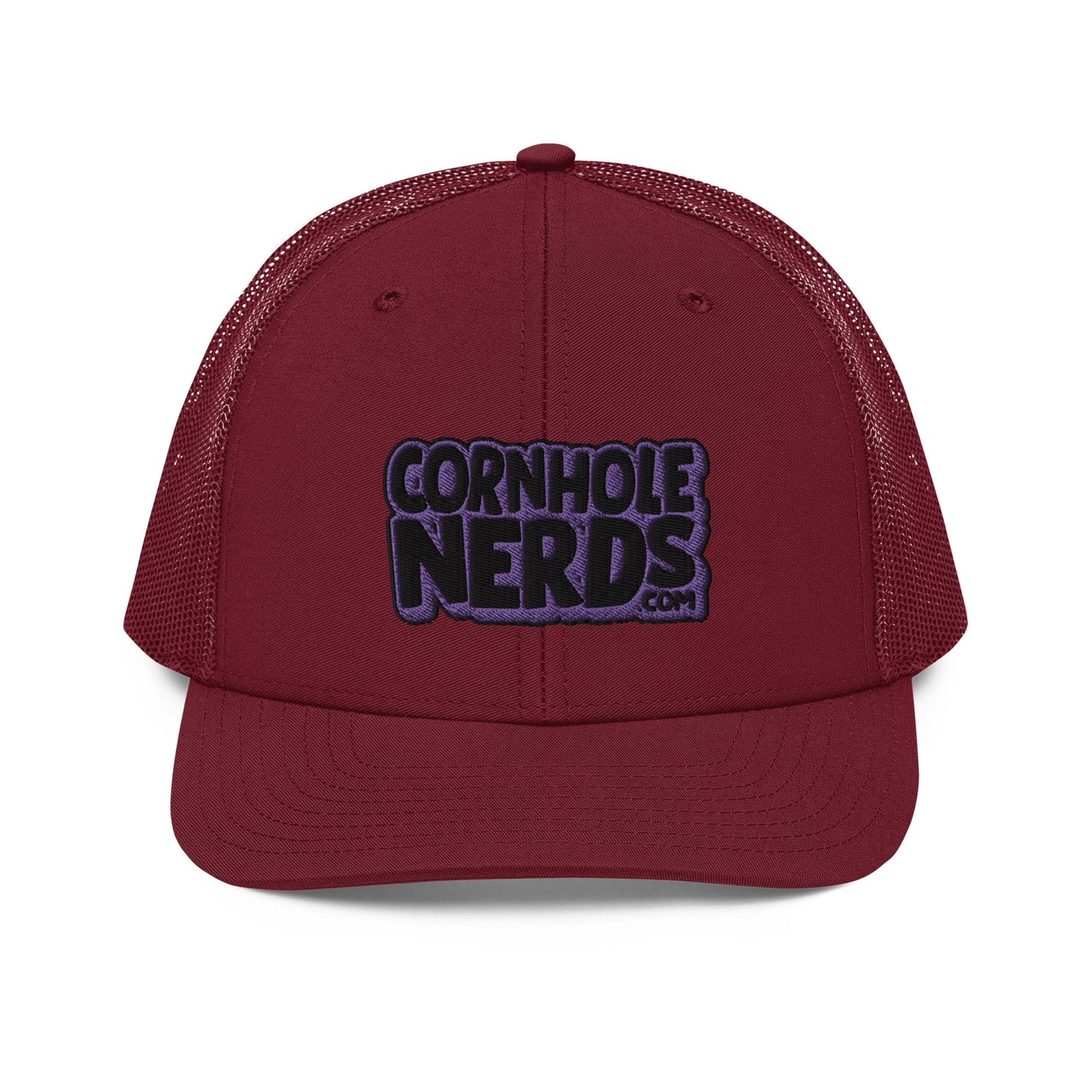 black/purple nerds logo Richardson 112 snapback Trucker hat