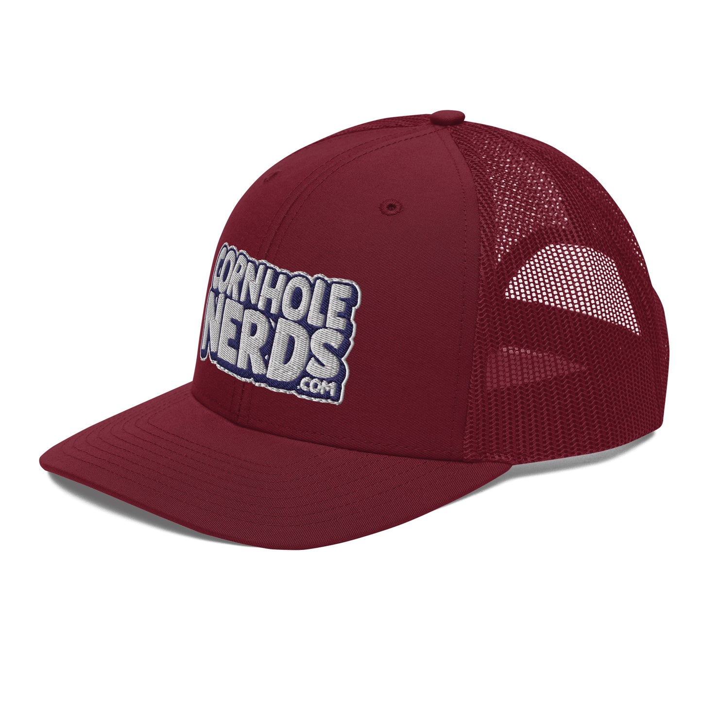 white/navy nerds logo Richardson 112 snapback Trucker hat