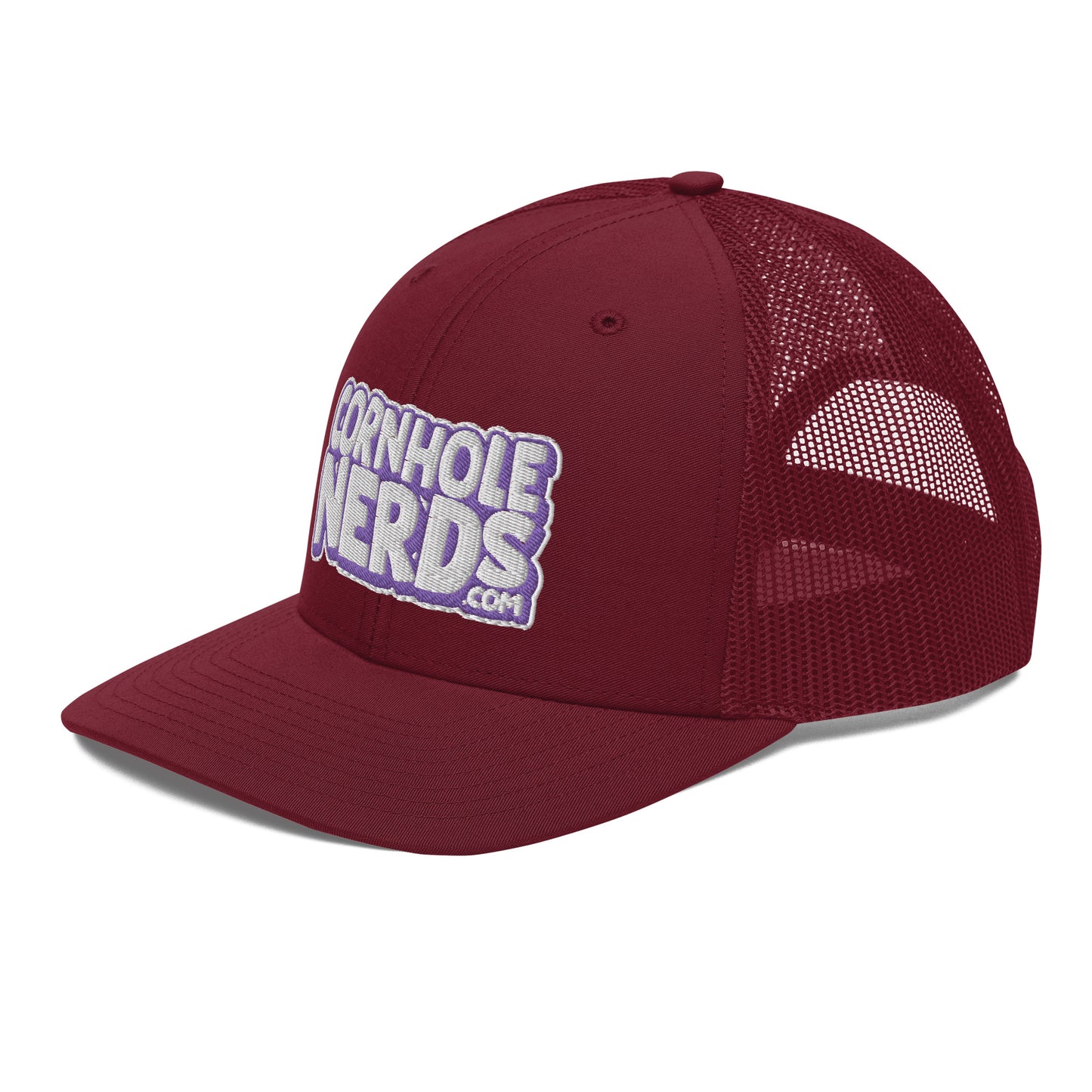 white/purple nerds logo Richardson 112 snapback Trucker hat