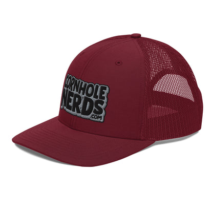 black/gray nerds logo Richardson 112 snapback Trucker hat