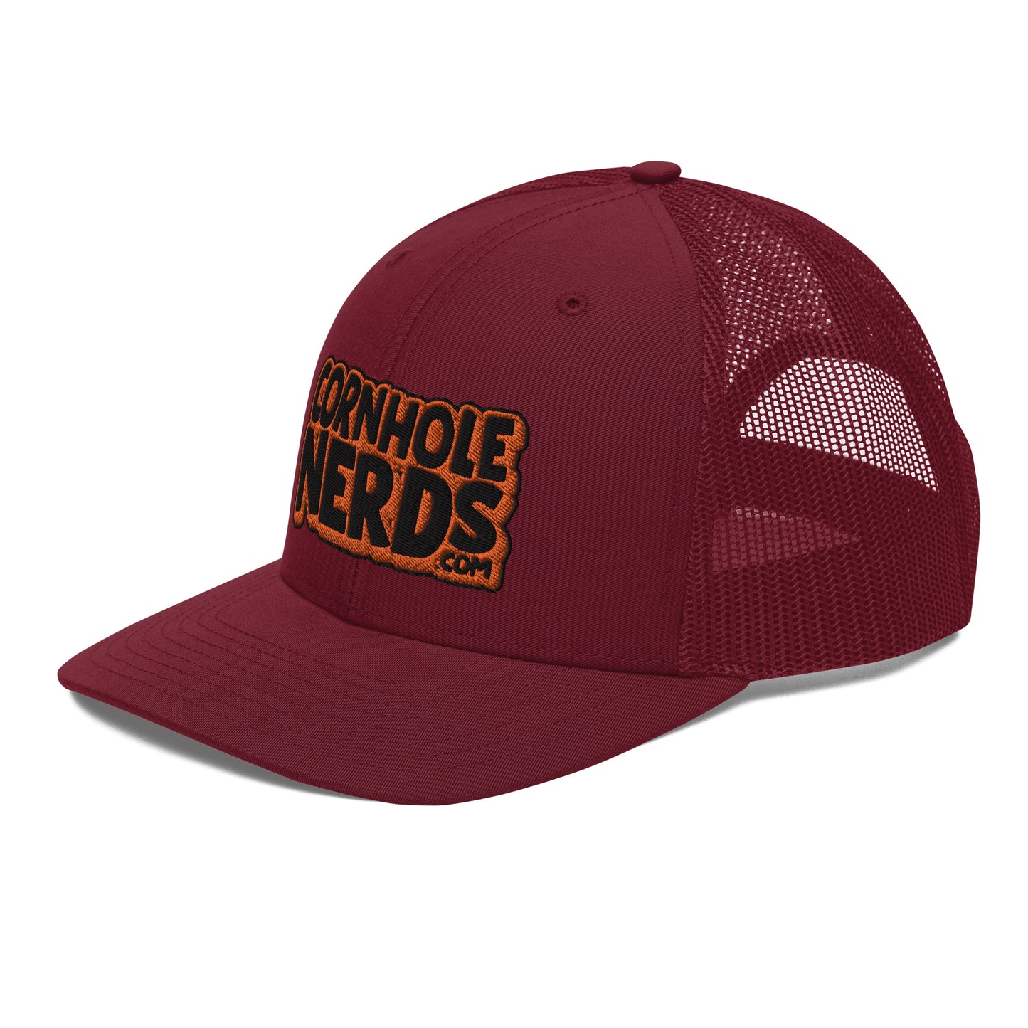 black/orange nerds logo Richardson 112 snapback Trucker Cap