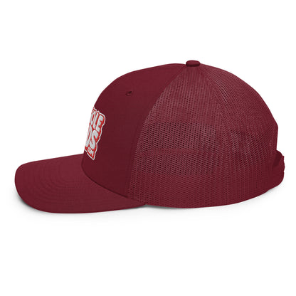 white/red nerds logo Richardson 112 snapback Trucker hat