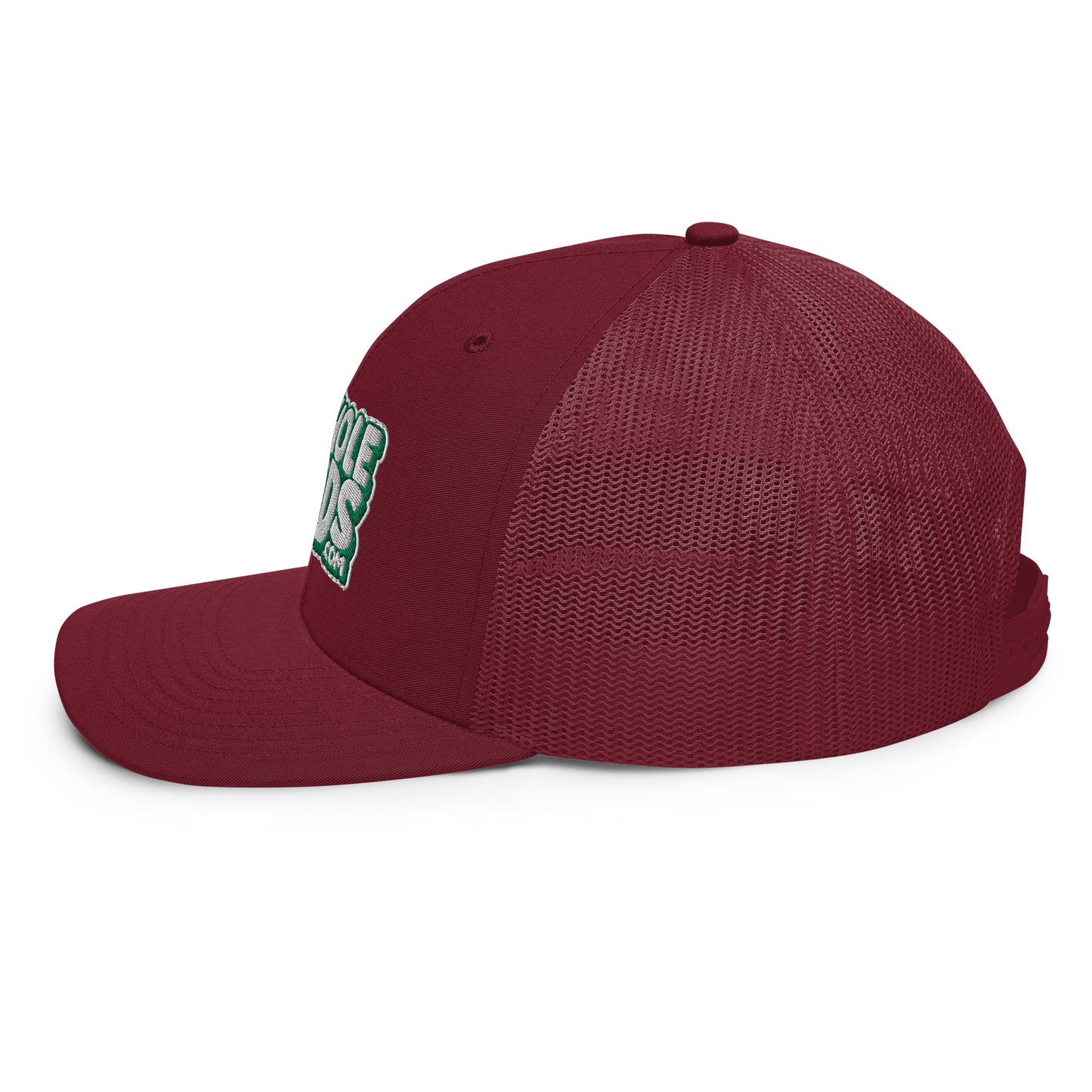 white/kelly green nerds logo Richardson 112 snapback Trucker hat