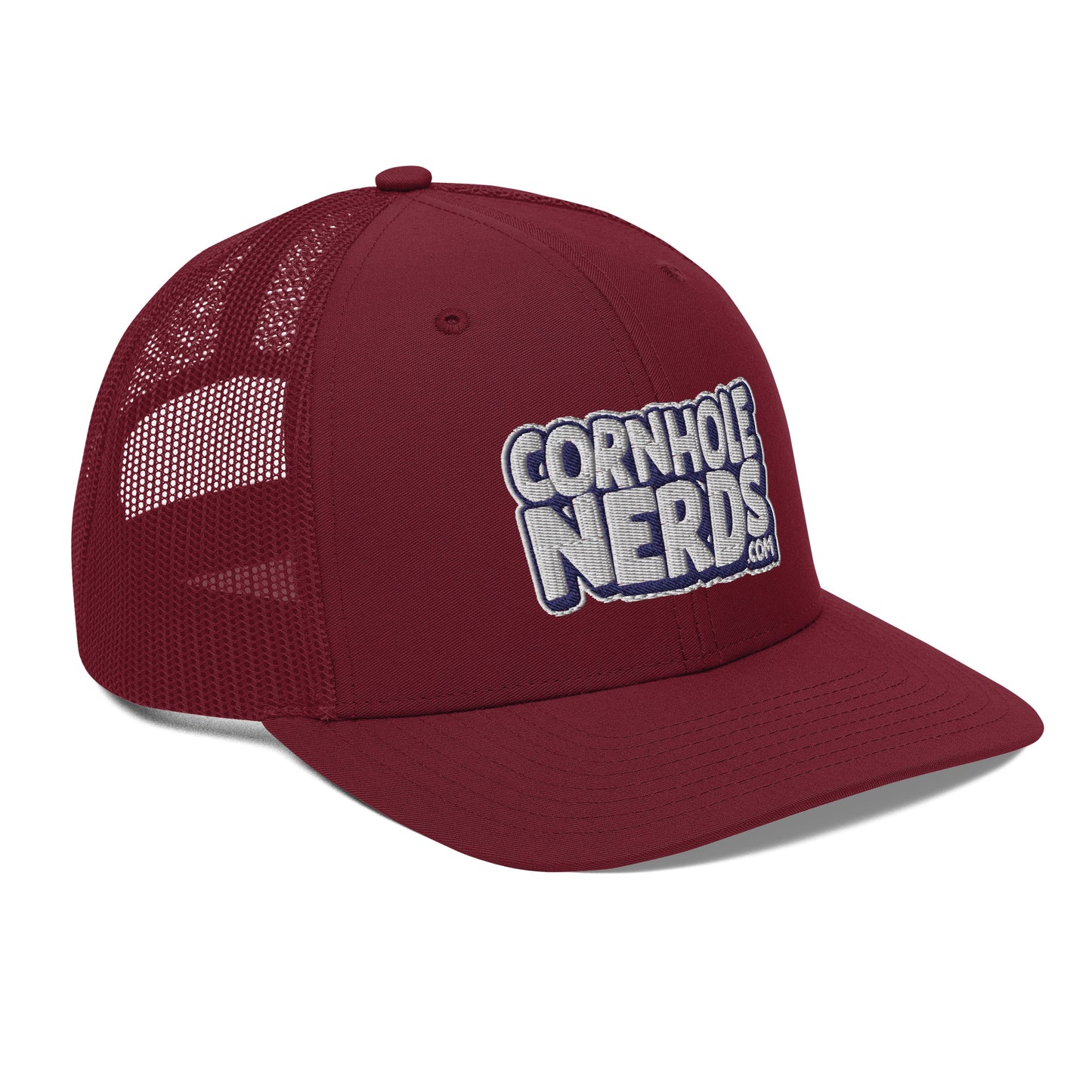 white/navy nerds logo Richardson 112 snapback Trucker hat