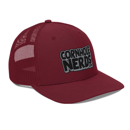 black/gray nerds logo Richardson 112 snapback Trucker hat