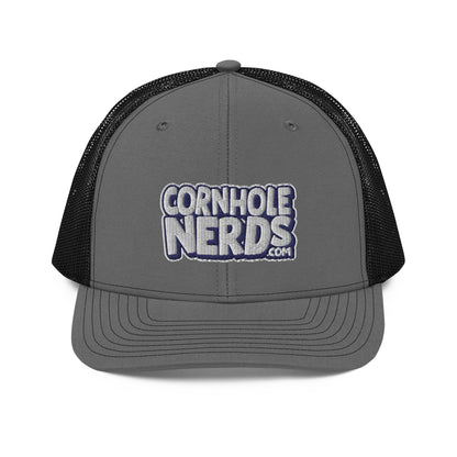 white/navy nerds logo Richardson 112 snapback Trucker hat