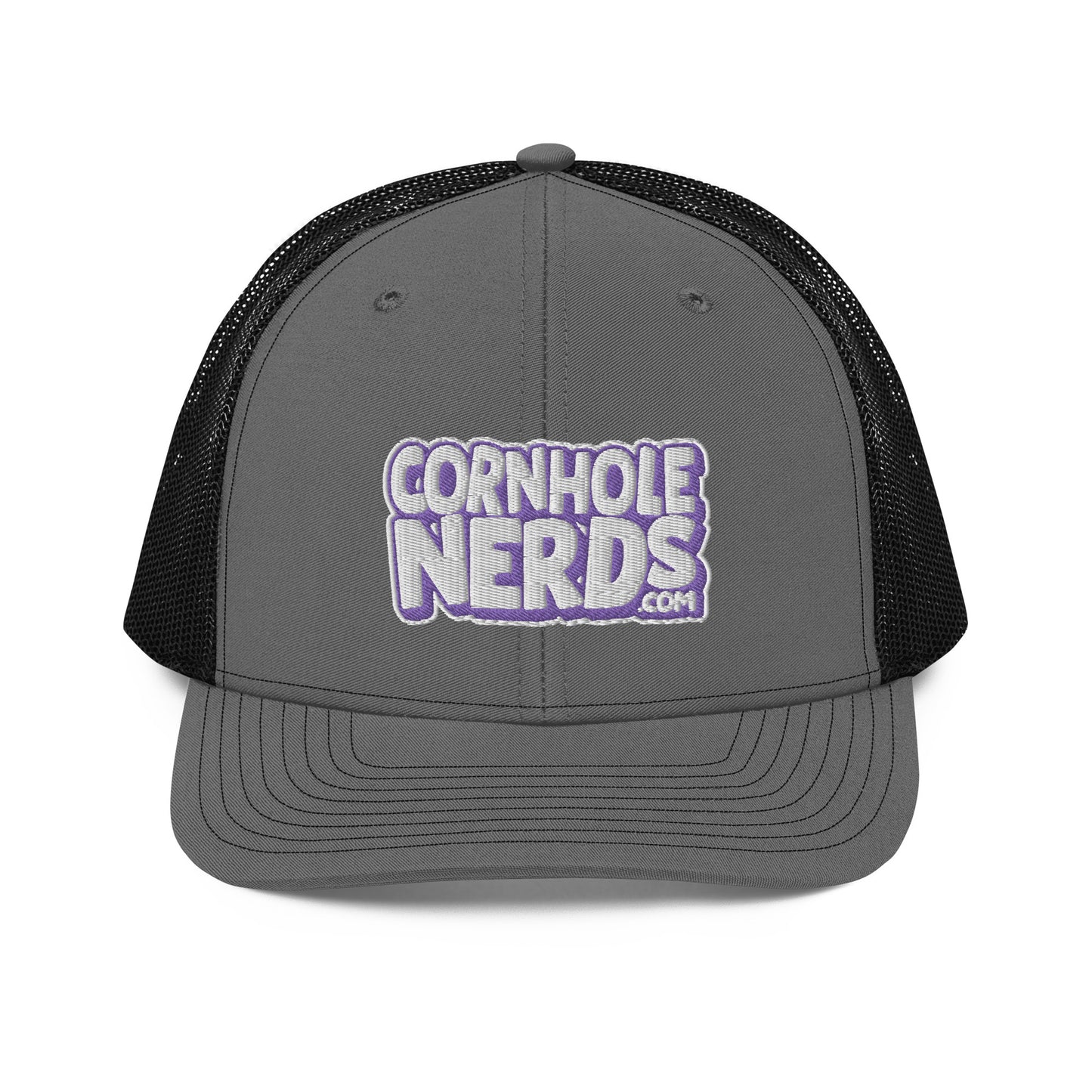 white/purple nerds logo Richardson 112 snapback Trucker hat