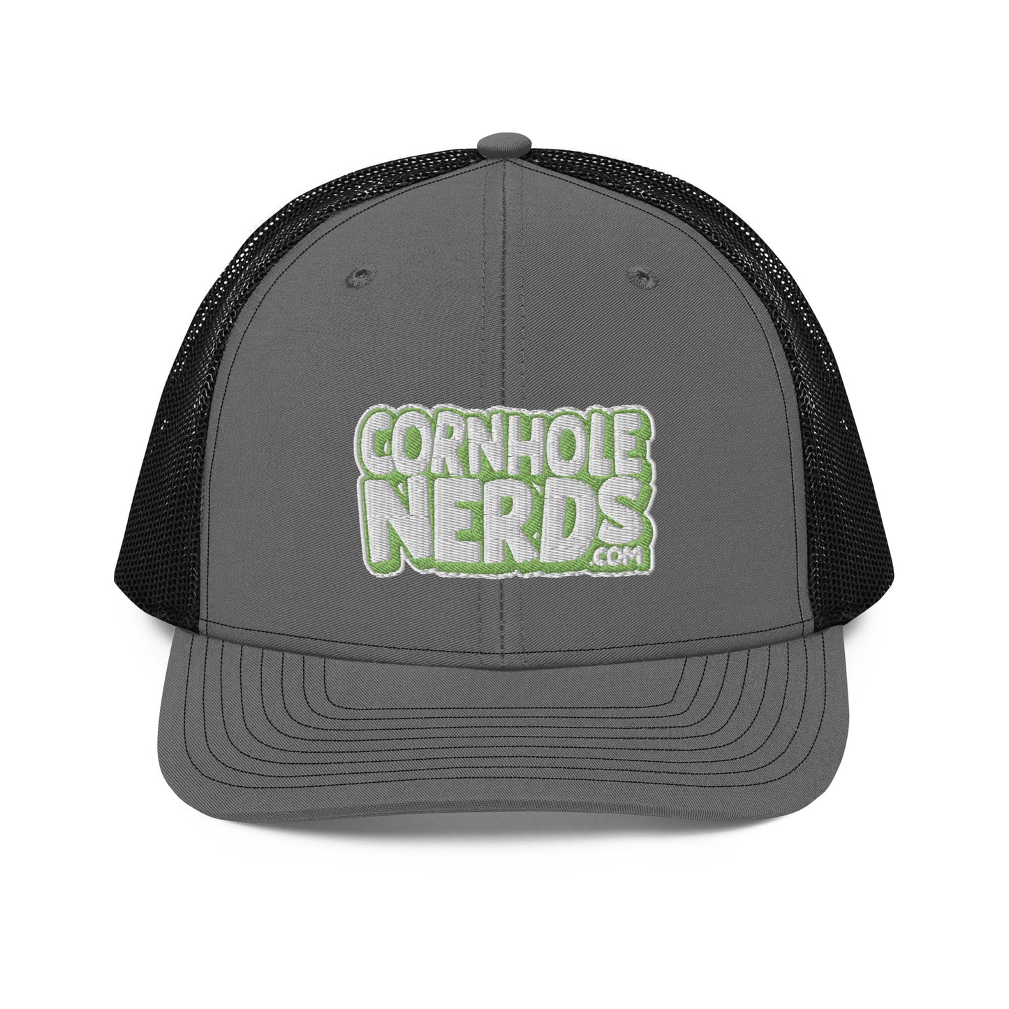 white/kiwi green nerds logo Richardson 112 snapback Trucker hat