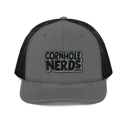 black/gray nerds logo Richardson 112 snapback Trucker hat